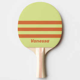 Raquete De Ping Pong Cacto do Deserto Retro Três Listras na Horizontal 