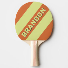 Raquete De Ping Pong Cacto do Deserto Retro Três Listras Negritas com N