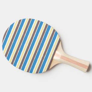 Raquete De Ping Pong Café Castanho Castanho Escuro Azul Sônico
