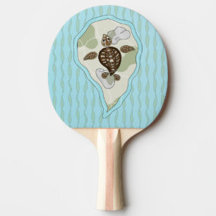 Raquete De Ping Pong Callie, a tartaruga do mar Ping Pong Paddle