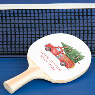 Raquete De Ping Pong Caminhão de Bombeiros de Natal Personalizado Moder