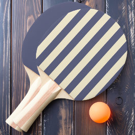 Raquete De Ping Pong Camisa Polo Lavanda Brisa com Listras e Sólido