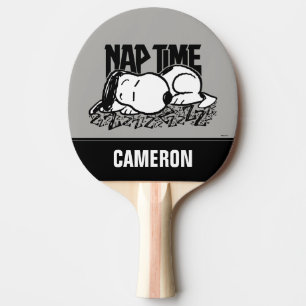 Raquete De Ping Pong Camisetas Rock Hora do Sono Adicione seu nome