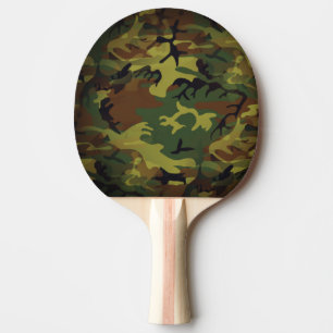 Raquete De Ping Pong Cammo Verde