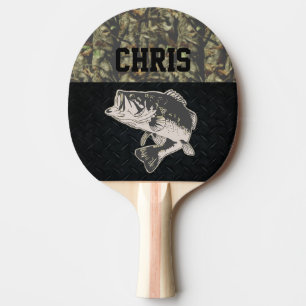 Raquete De Ping Pong Camo e Diamond Plate Bass