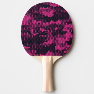 Raquete De Ping Pong Camouflage hexagonal, fundo de textura militar