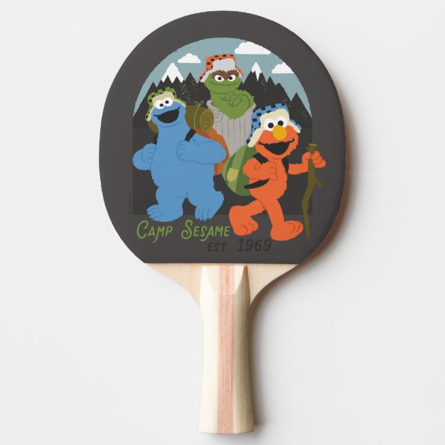 Raquete De Ping Pong Camp Sesame Street EST. 1969 (Frente)