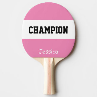 Raquete De Ping Pong Campeão Personalizado de Nome Personalizado