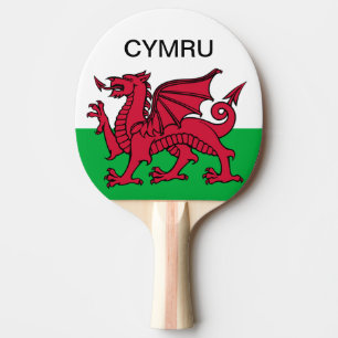 Raquete De Ping Pong Campeonato do Mundo de Sinalizador do País de Gale