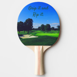 Raquete De Ping Pong Campo de Golfe Segure e corta