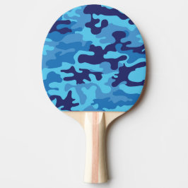 Raquete De Ping Pong Camuflagem Azul
