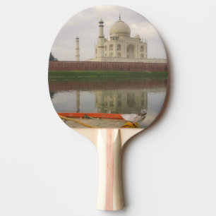 Raquete De Ping Pong Canoa na água com Taj Mahal, Agra, Índia