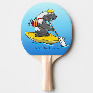 Raquete De Ping Pong Canoagem de Mel Badger em um rio