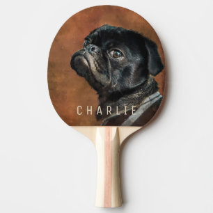 Raquete De Ping Pong Cão Preto