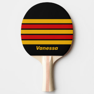 Raquete De Ping Pong Capital Vintage da Cidade ao Longo da Faixa com No