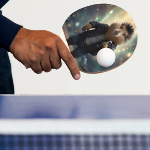 Raquete De Ping Pong "Capivara Mohawk: Agitando o Rio!"