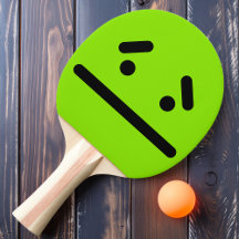Cara Branca Triste Remo de Ping Pong Verde