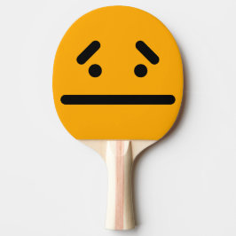 Raquete De Ping Pong Cara Orange Branca Triste