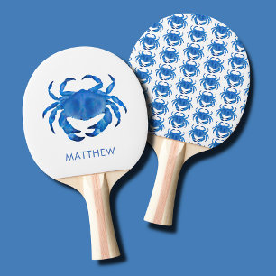 Raquete De Ping Pong Caranguejo Costeiro Azul