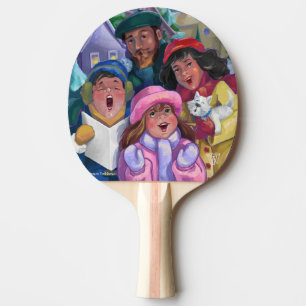 Raquete De Ping Pong Caroleiros de Natal