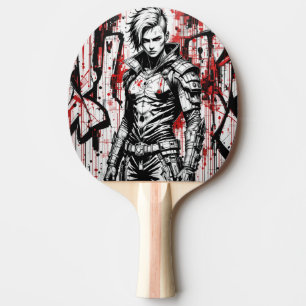 Raquete De Ping Pong Carregador de Grafite do Cyberpunk Pong Paddle -