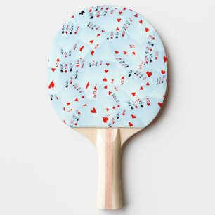 Raquete De Ping Pong Cartas de Pôquer Quad Threes,