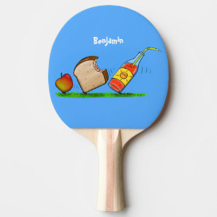 Raquete De Ping Pong Cartografia de formigas engraçadas