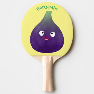 Raquete De Ping Pong Cartografia de fruta roxa e giro, bonita