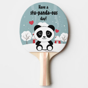Raquete De Ping Pong Cartografia para crianças kawaii, bonitinhas, urs
