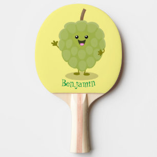 Raquete De Ping Pong Cartoon de maçã-pastelaria