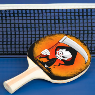 Raquete De Ping Pong Cartoon Grim Reaper