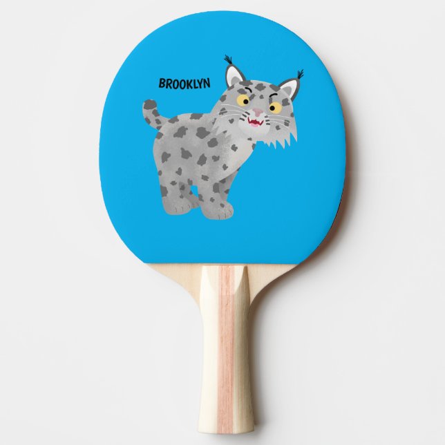 Raquete De Ping Pong Cartoon lince lince de lince (Frente)