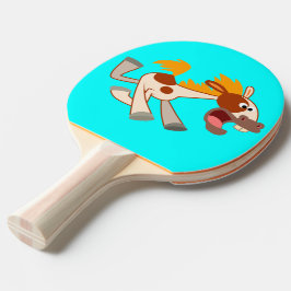 Raquete De Ping Pong Cartoon Livremente Pinto Horse Ping Pong Paddle