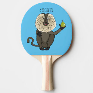 Raquete De Ping Pong Cartoon macaco macaco-cauda-leão engraçado