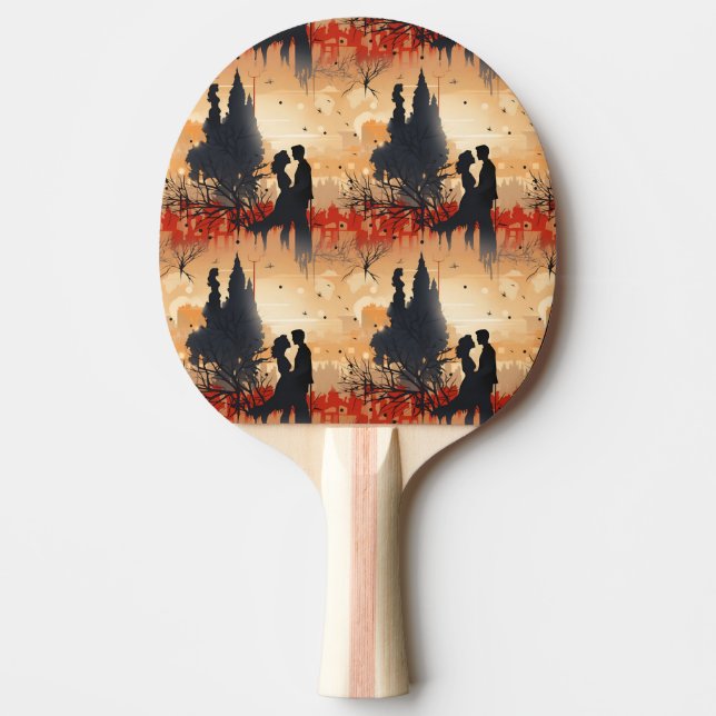 Raquete De Ping Pong Casal Apaixonado  (Frente)