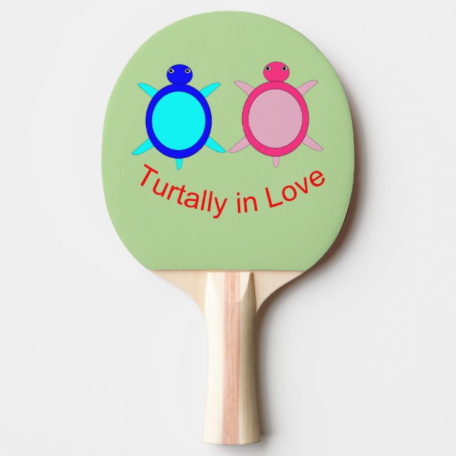 Raquete De Ping Pong Casal de Tartaruga (Frente)
