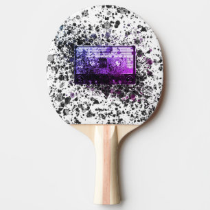 Raquete De Ping Pong Cassete de Áudio Retroativo