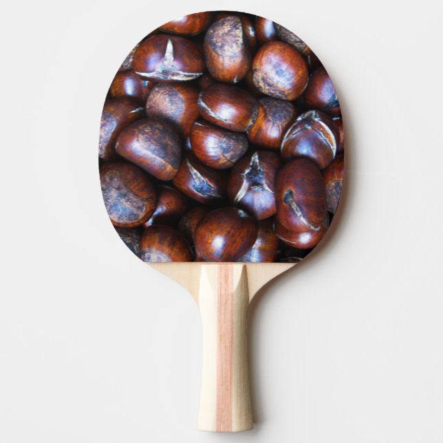 Raquete De Ping Pong Castanhas (Frente)