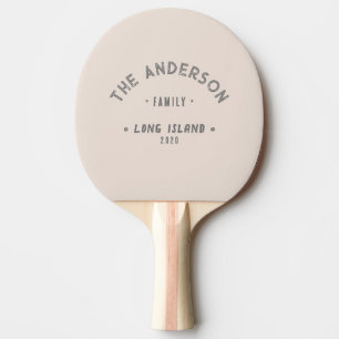 Raquete De Ping Pong Castelo de Areia Rosa Antigo Nome de Família à Bei