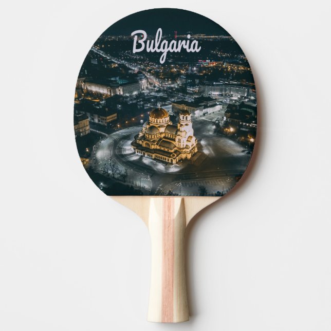 Raquete De Ping Pong Catedral da Bulgária Capital Sofia Alexander Nevsk (Frente)