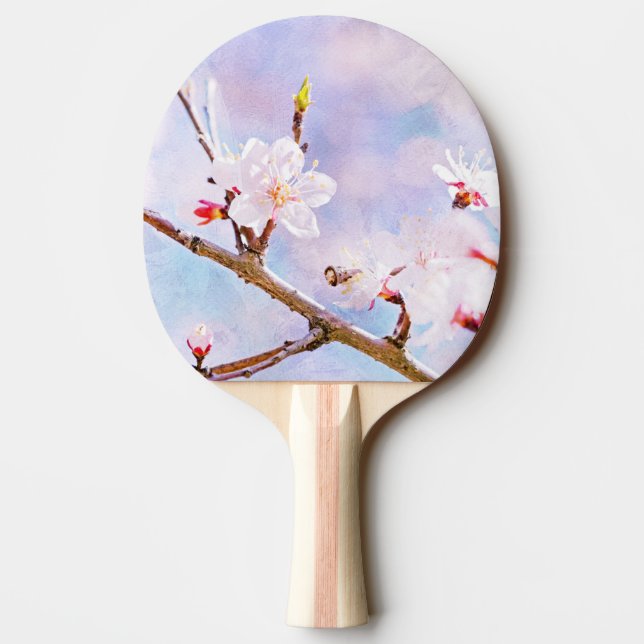 Raquete De Ping Pong Cereja Japonesa - Sakura em Bloom (Verso)