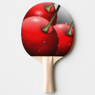 Raquete De Ping Pong Cerejas com gotas de areia