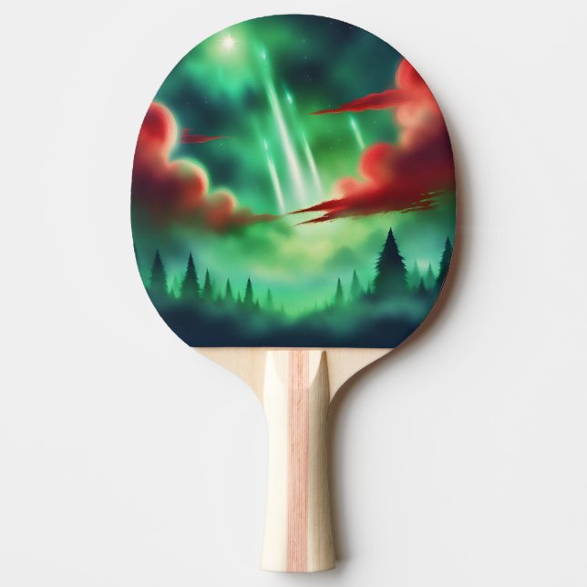 Raquete De Ping Pong céu verde (Frente)