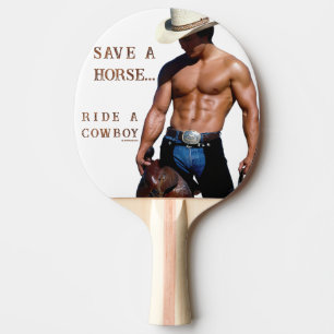Raquete De Ping Pong Chapéu de cowboy de palha salva SlipperyJoe's mus
