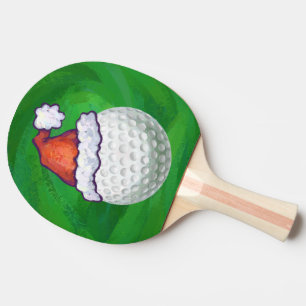 Raquete De Ping Pong Chapéus de Natal de Golfe