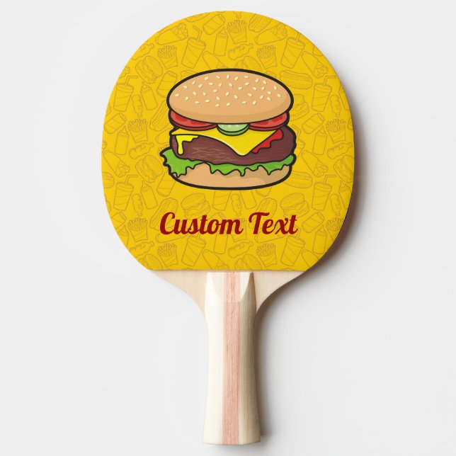 Raquete De Ping Pong Cheeseburger (Frente)
