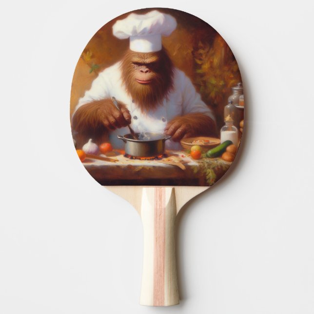 Raquete De Ping Pong Chef de Pé Grande (Frente)