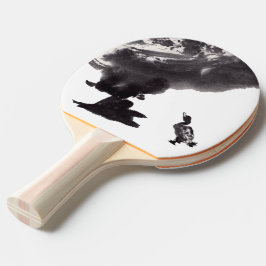Raquete De Ping Pong Chinesische Tuschekunst mit Entenmotiv