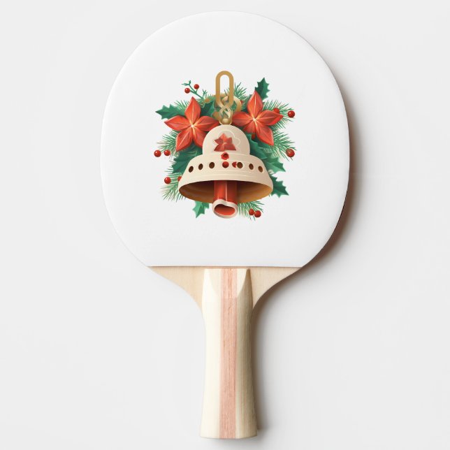 Raquete De Ping Pong Christmas Bell (Frente)