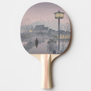 Raquete De Ping Pong Chuva do Crepúsculo no Caminho para Shinobazu no J